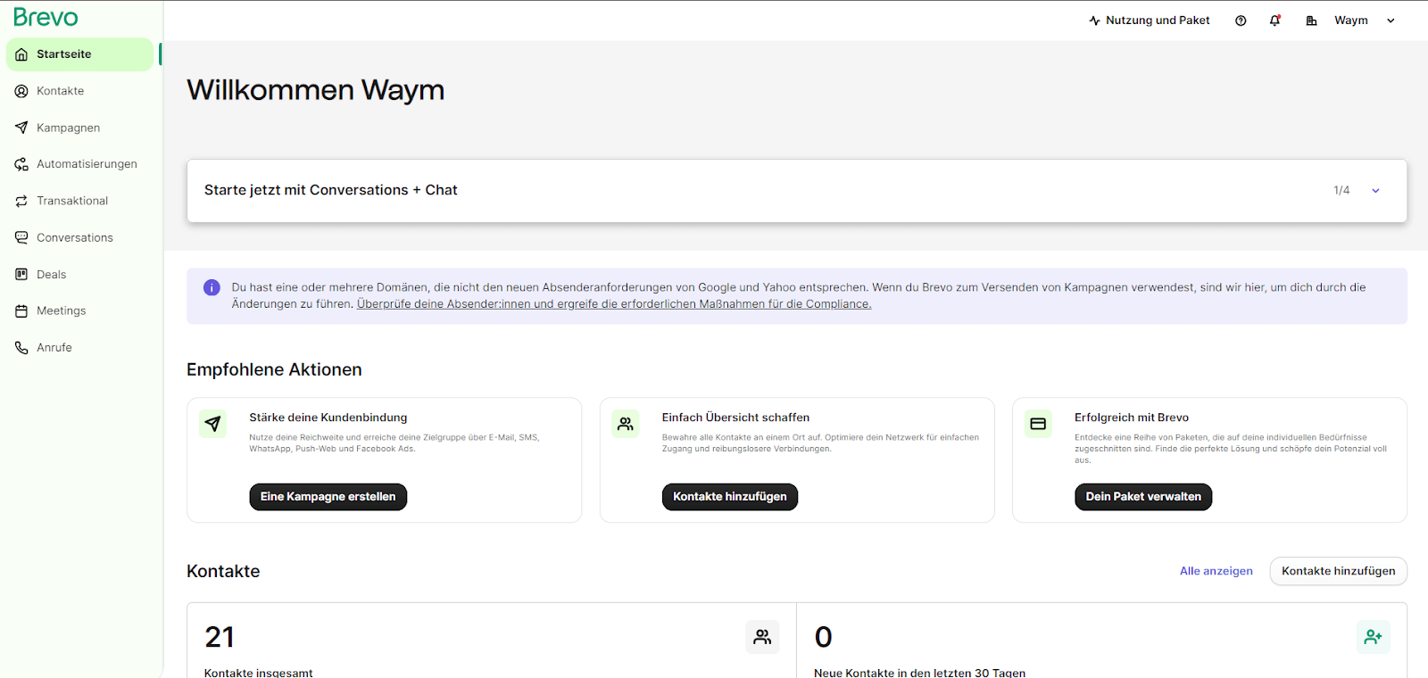 Brevo Dashboard