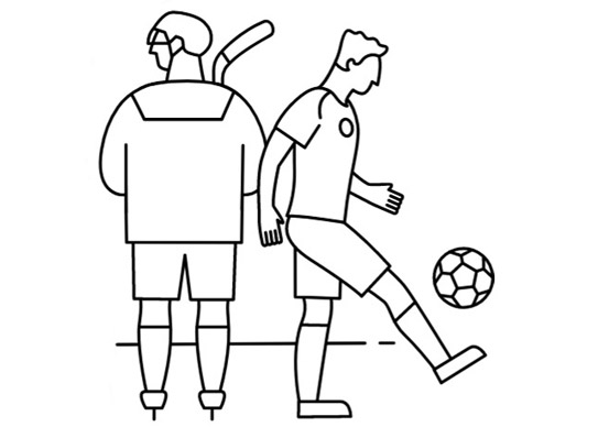 Menschfiguren, die Sport machen