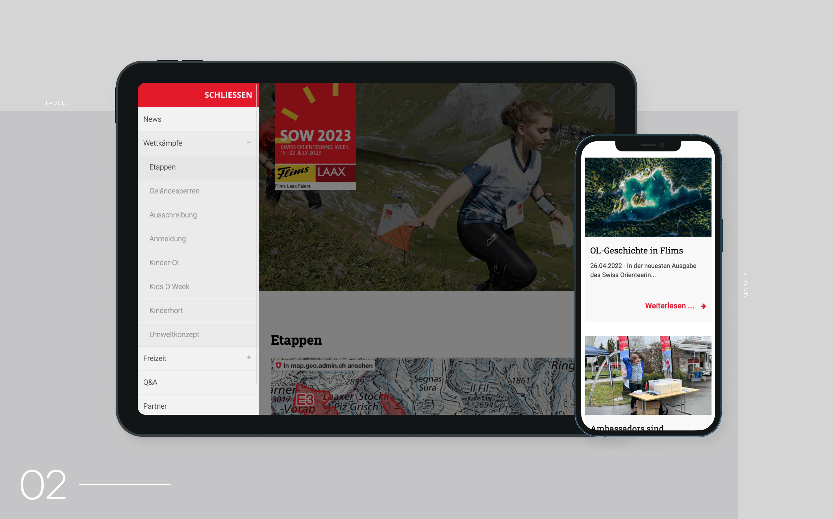 Vorschaubild einer Produkt-Einzelseite auf Tablet und Mobile