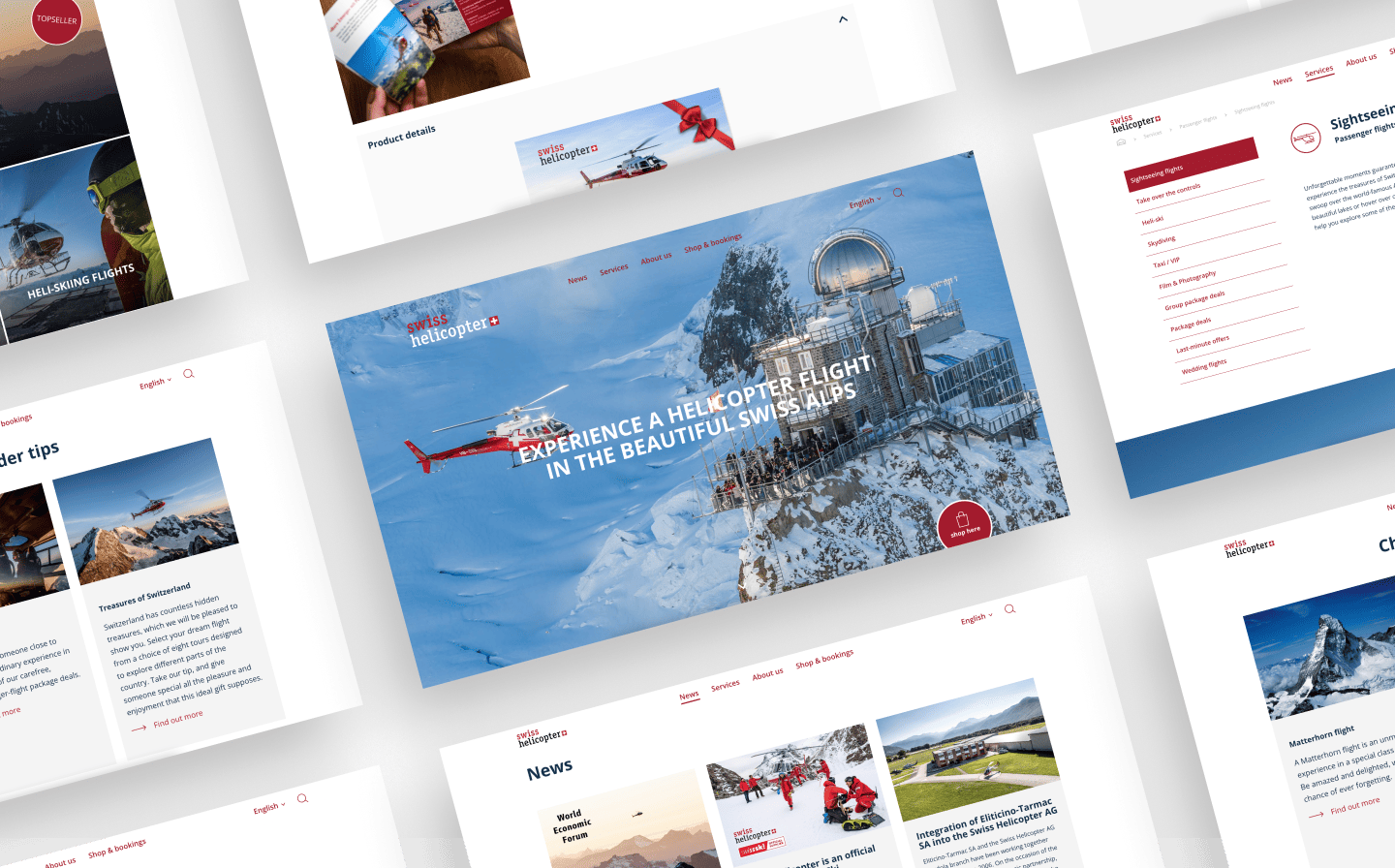 Vorschau Website swisshelicopter.ch